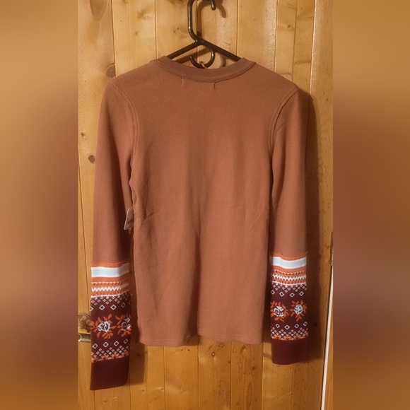 Med Free People WE THE FREE Mikah Thermal in Autumn combo Stunning Colors! - Picture 4 of 13